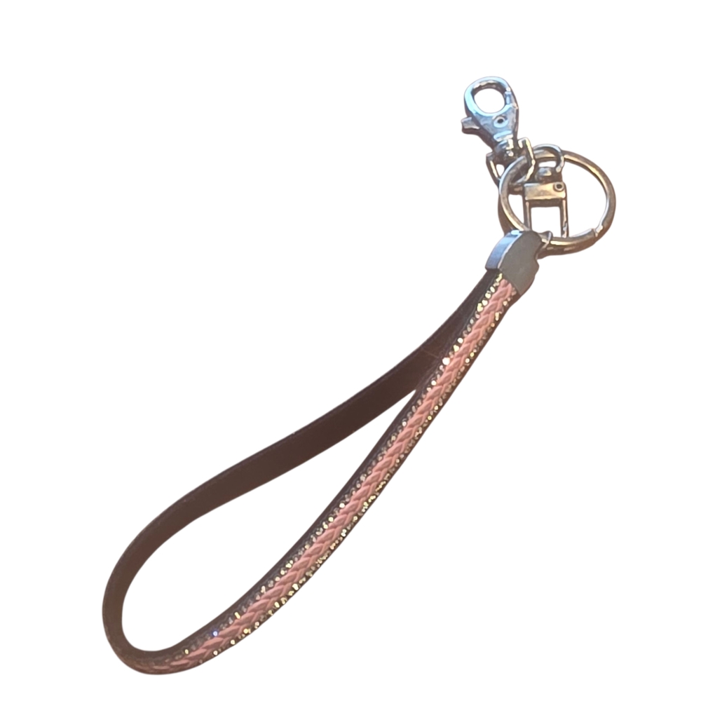 Pink Keychain Wristlet